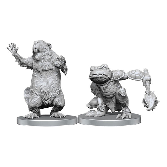 Pathfinder Deep Cuts Miniaturen unbemalt Boggard Scout & Castoroides - Smalltinytoystore
