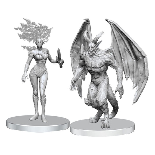 Pathfinder Deep Cuts Miniaturen unbemalt Gargoyle & Shae - Smalltinytoystore