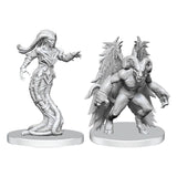 Pathfinder Deep Cuts Miniaturen unbemalt Gylou (Handmaiden Devil) & Ferrugon (Rust Devil) - Smalltinytoystore