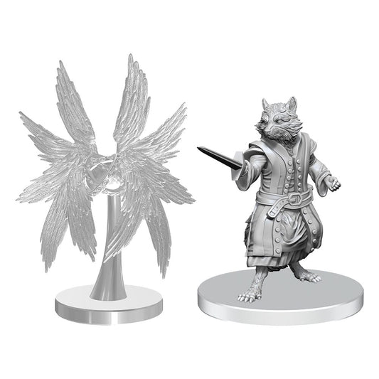 Pathfinder Deep Cuts Miniaturen unbemalt Procyal (Raccoon Agathion) & Zoaem (Ring Archon) - Smalltinytoystore