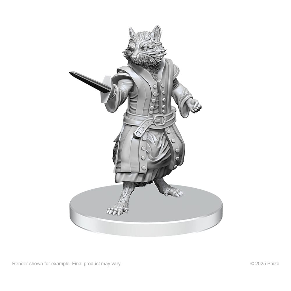 Pathfinder Deep Cuts Miniaturen unbemalt Procyal (Raccoon Agathion) & Zoaem (Ring Archon) - Smalltinytoystore
