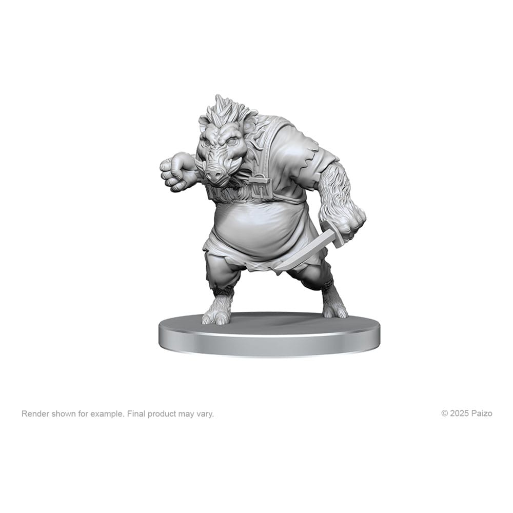 Pathfinder Deep Cuts Miniaturen unbemalt Werewolf & Wereboar - Smalltinytoystore