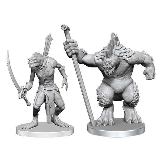 Pathfinder Deep Cuts Miniaturen unbemalt Xulgath Skirmisher & Stoneliege - Smalltinytoystore