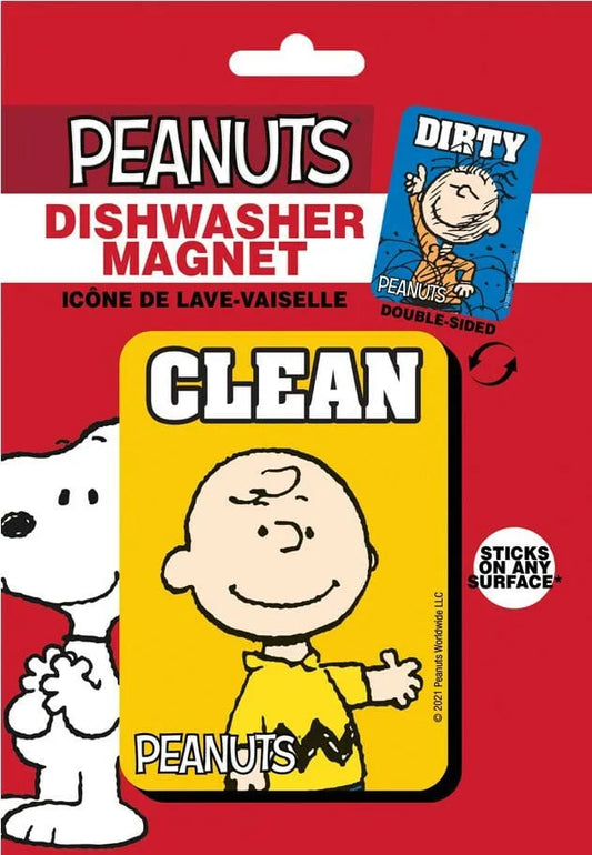 Peanuts: Clean Dirty Dishwasher Magnet - Smalltinytoystore