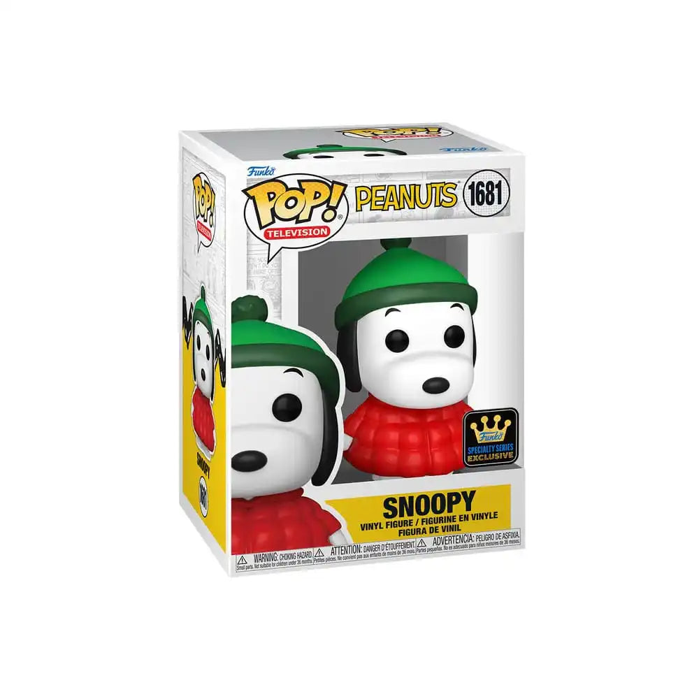 Peanuts POP! Animation Vinyl Figur Snqy in Coat w/CH 9 cm Sortiment (6) - Smalltinytoystore