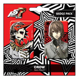 Persona 5 Royal Ansteck-Buttons Doppelpack Crow / Goro Akechi - Smalltinytoystore