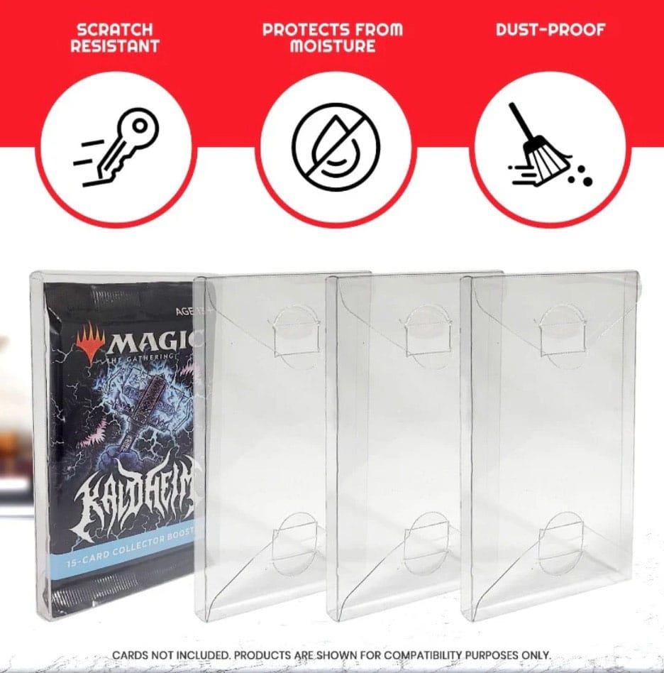 PET Gehäuse 10er-Pack für Booster, Magic, Yu-Gi-Oh Karten - Smalltinytoystore