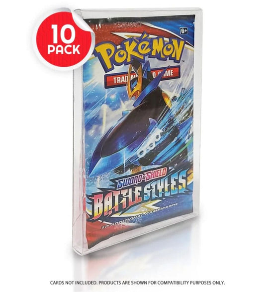 PET Gehäuse 10er-Pack für Booster, Magic, Yu-Gi-Oh Karten - Smalltinytoystore