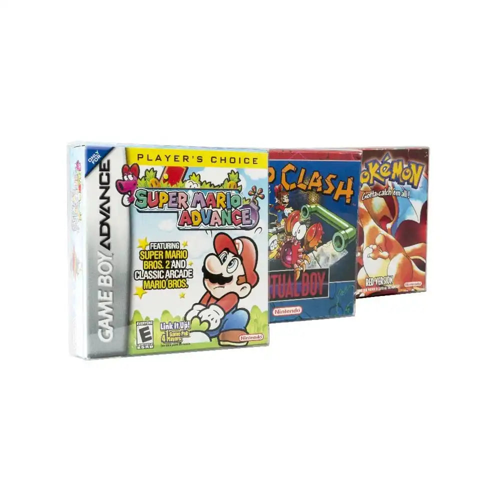 PET Gehäuse 25er-Pack für Game Boy/GBA Spiele - Smalltinytoystore