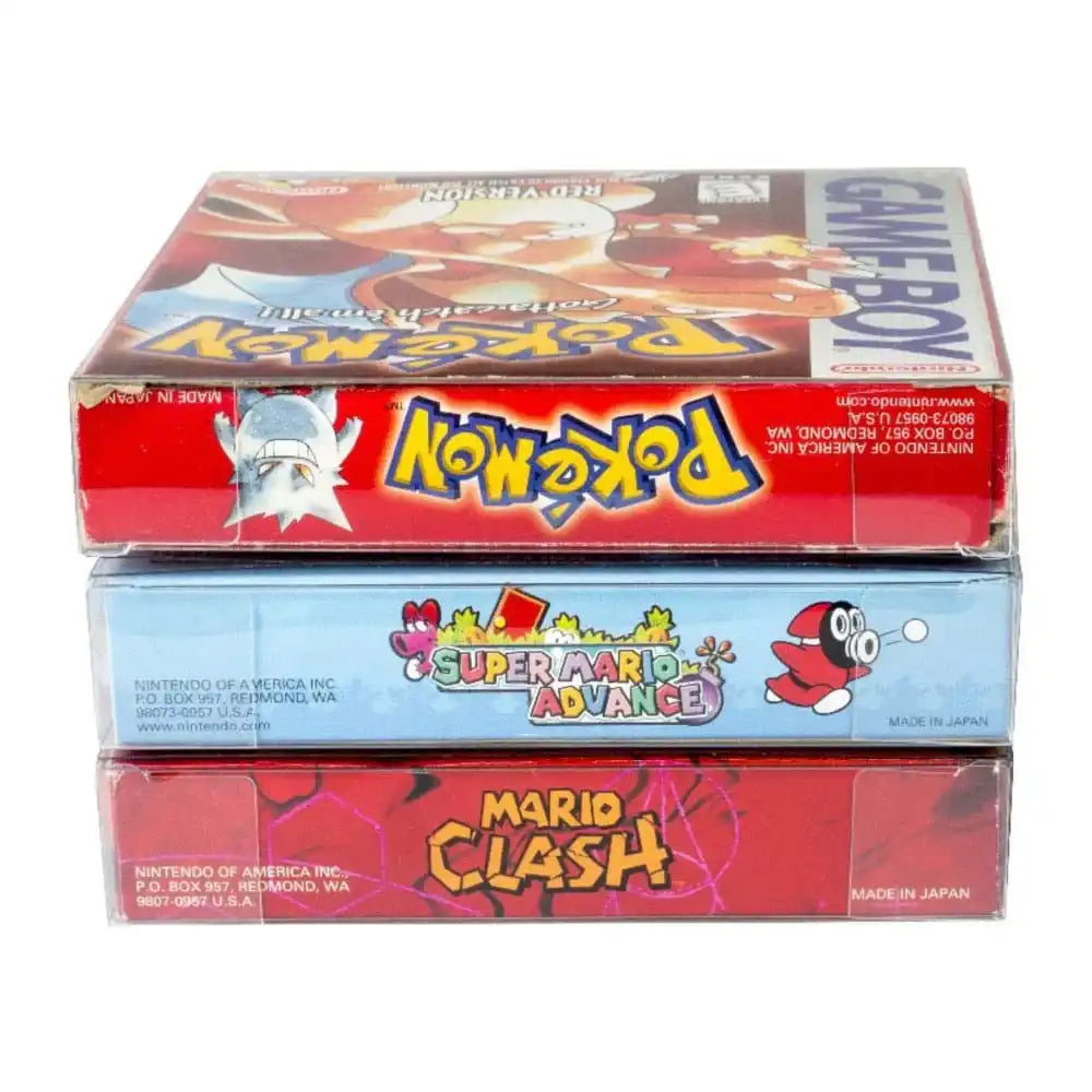 PET Gehäuse 25er-Pack für Game Boy/GBA Spiele - Smalltinytoystore