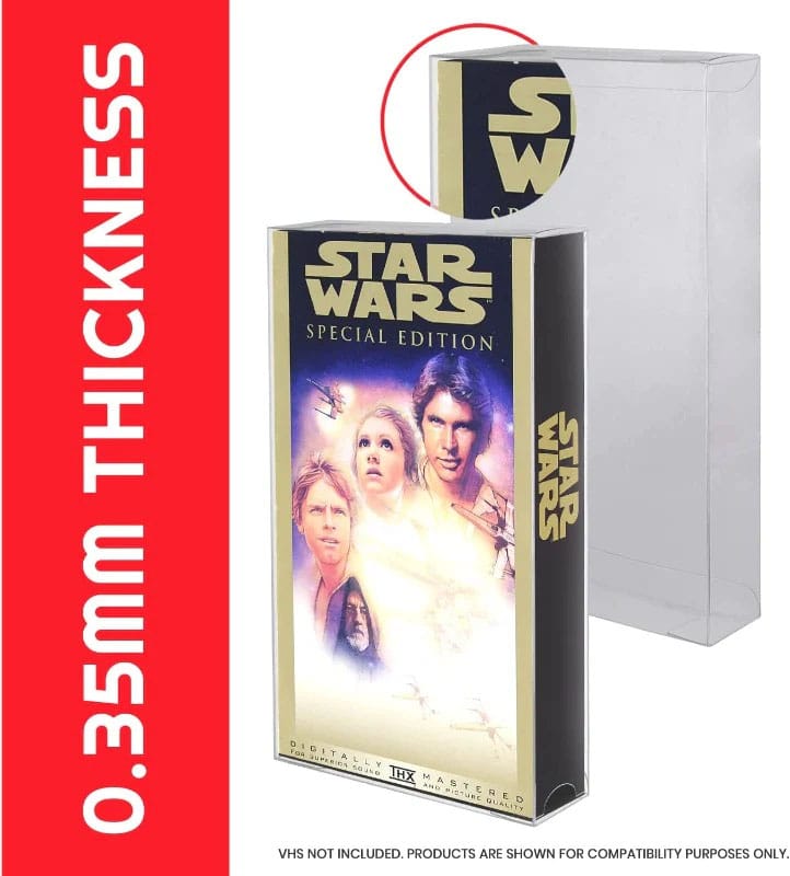 PET Gehäuse 25er-Pack für VHS Kassetten - Smalltinytoystore