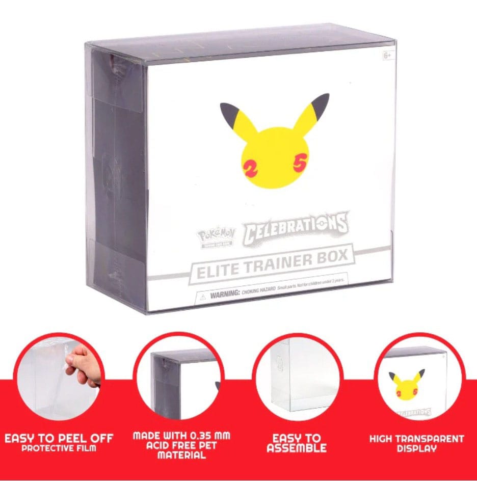 PET Gehäuse 5er-Pack für Booster Boxen / Elite Trainer Boxen Ver. 2 - Smalltinytoystore