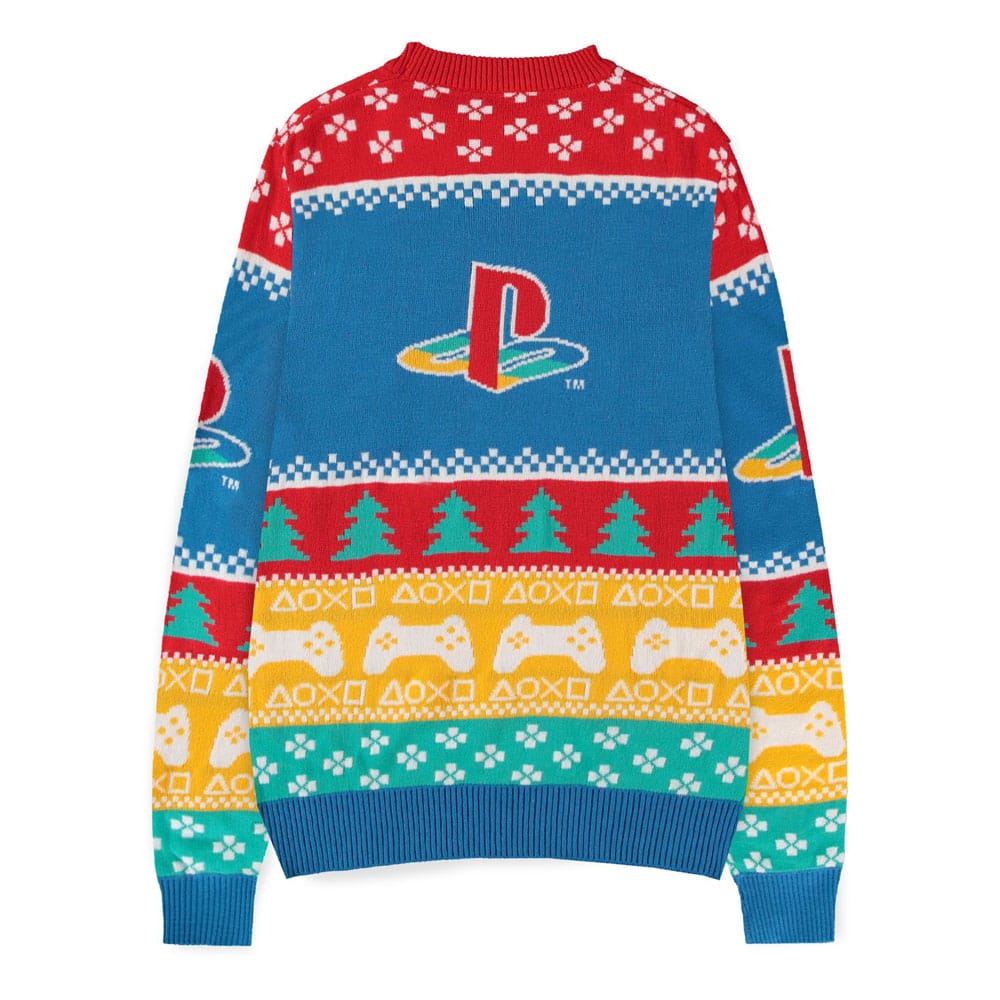 PlayStation Pullover Logo (Christmas Jumper) Größe L - Smalltinytoystore
