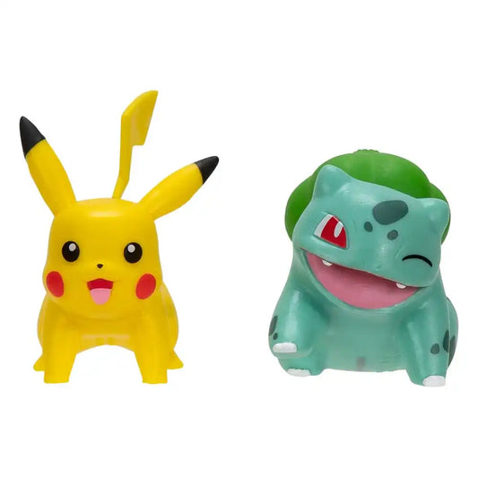 Pokémon Battle Figure First Partner Set Figuren 2er-Pack Bisasam #2, Pikachu #1 - Smalltinytoystore