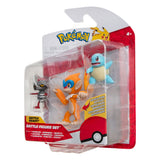 Pokémon Battle Figure Set Figuren 3er-Pack Gladiantri, Schiggy #1, Panpyro 5 cm - Smalltinytoystore