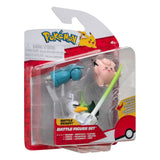 Pokémon Battle Figure Set Figuren 3er-Pack Piepi, Tanhel, Lauchzelot 5 cm - Smalltinytoystore