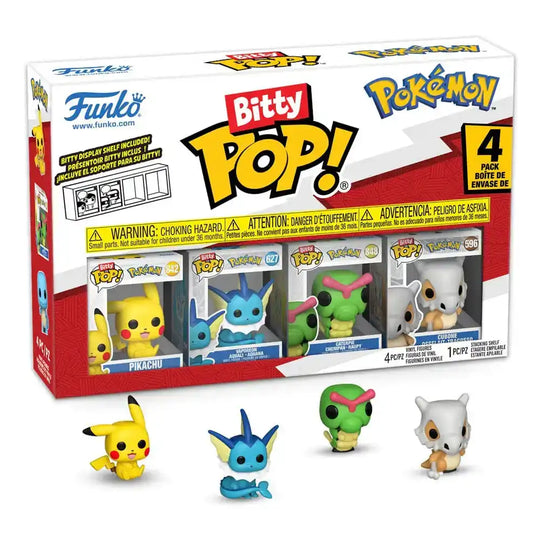 Pokémon Bitty POP! Vinyl Figuren 4er-Pack Series 1 2 cm - Smalltinytoystore