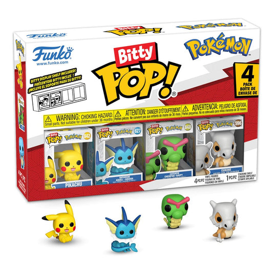 Pokémon Bitty POP! Vinyl Figuren 4er-Pack Series 1 2 cm - Smalltinytoystore