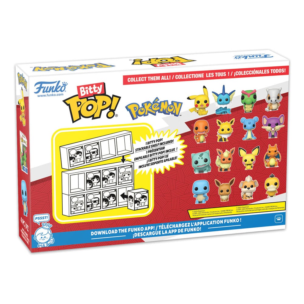 Pokémon Bitty POP! Vinyl Figuren 4er-Pack Series 2 2 cm - Smalltinytoystore