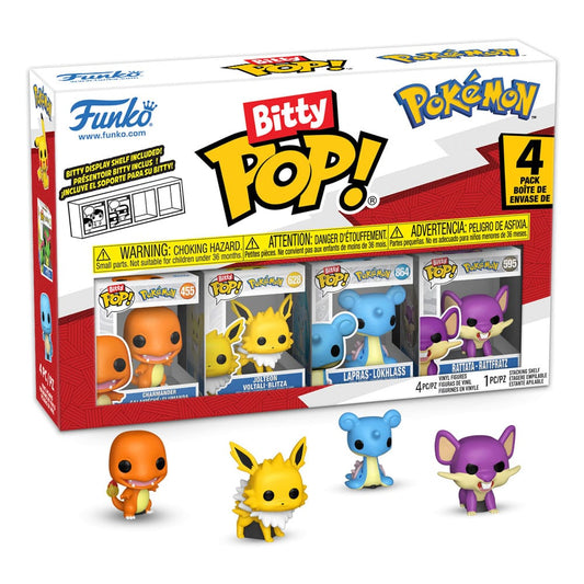 Pokémon Bitty POP! Vinyl Figuren 4er-Pack Series 2 2 cm - Smalltinytoystore