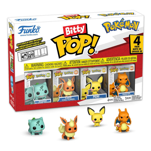Pokémon Bitty POP! Vinyl Figuren 4er-Pack Series 3 2 cm - Smalltinytoystore