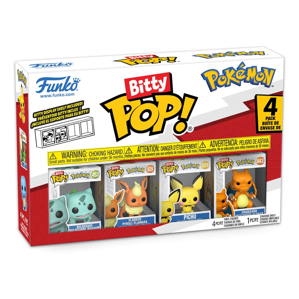Pokémon Bitty POP! Vinyl Figuren 4er-Pack Series 3 2 cm - Smalltinytoystore