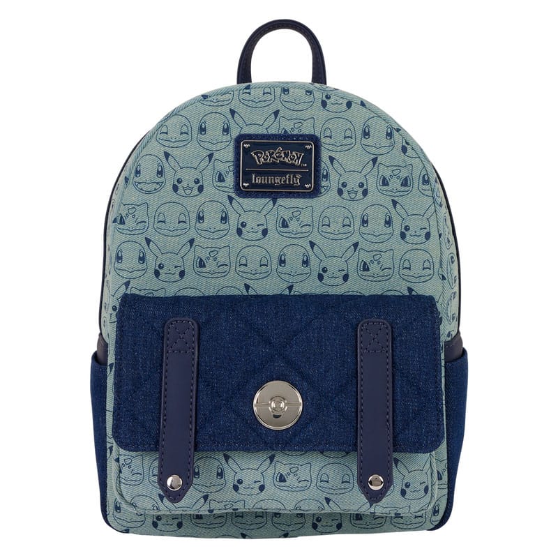 Pokemon by Loungefly Mini Rucksack Faux Denim - Smalltinytoystore