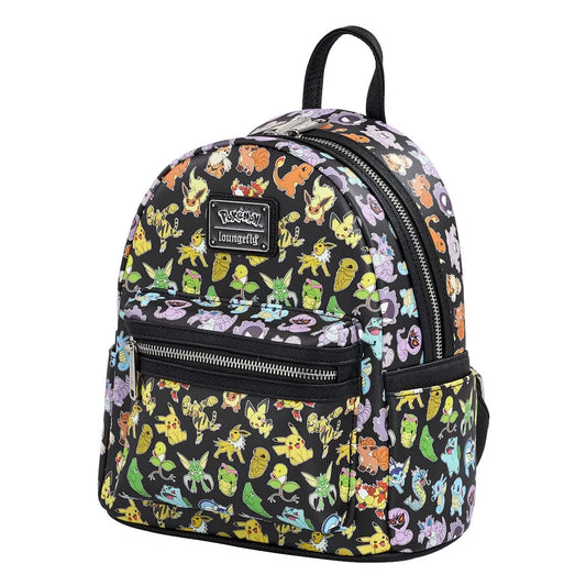 Pokemon by Loungefly Mini Rucksack Multi Character All Over Print - Smalltinytoystore