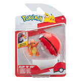 Pokémon Clip'n'Go Poké Balls Glumanda #1 & Pokéball - Smalltinytoystore