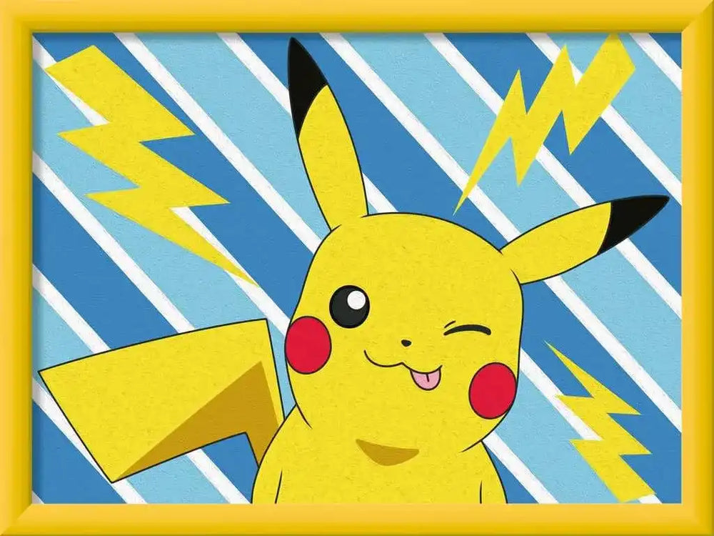 Pokémon CreArt Malen nach Zahlen Malset Pikachu 18 x 24 cm - Smalltinytoystore