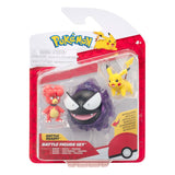 Pokémon First Partner Battle Figure Set Figuren 3er-Pack Magby, Pikachu & Nebulak - Smalltinytoystore
