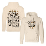 Pokémon Kapuzenpullover Evoli Evolutions Katakana Größe L - Smalltinytoystore