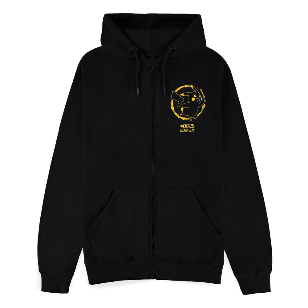 Pokémon Kapuzenpullover mit Reißverschluß Pikachu Thunderstrike Größe XL - Smalltinytoystore