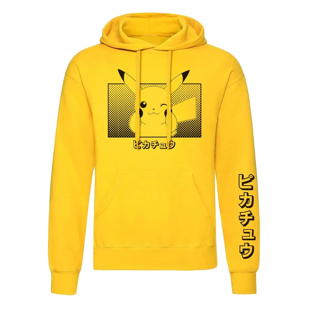 Pokemon Kapuzenpullover Pikachu Katakana Größe S - Smalltinytoystore