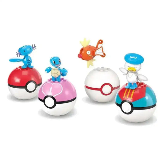 Pokémon MEGA Bauset 4 Wasser-Typ Pokémon Set - Smalltinytoystore
