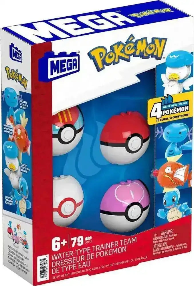 Pokémon MEGA Bauset 4 Wasser-Typ Pokémon Set - Smalltinytoystore