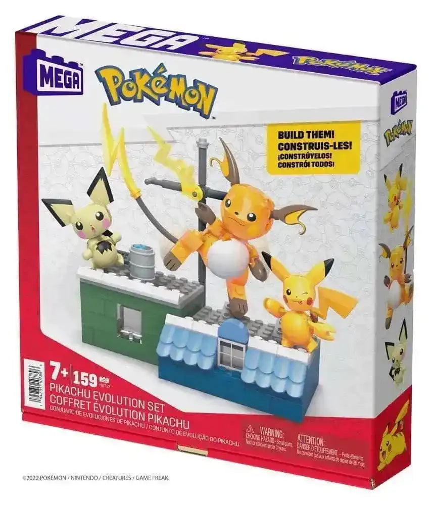 Pokémon MEGA Bauset Pikachu Evolution Set - Smalltinytoystore