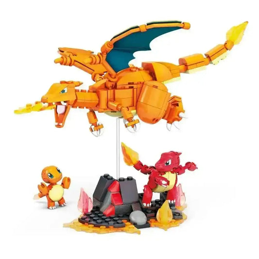 Pokémon Mega Construx Bauset Glumanda Evolutionsset - Smalltinytoystore