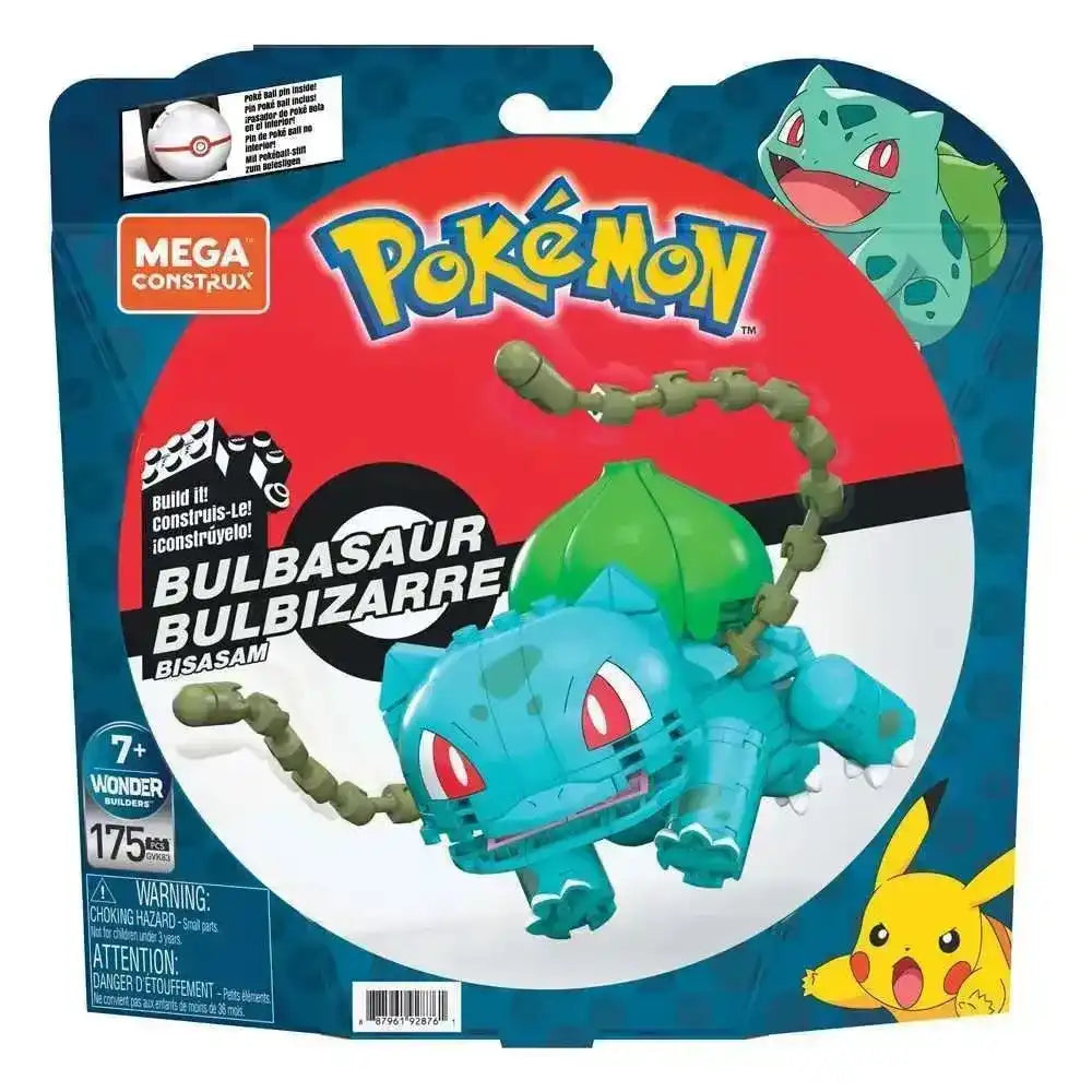 Pokémon Mega Construx Wonder Builders Bauset Bisasam 10 cm - Smalltinytoystore