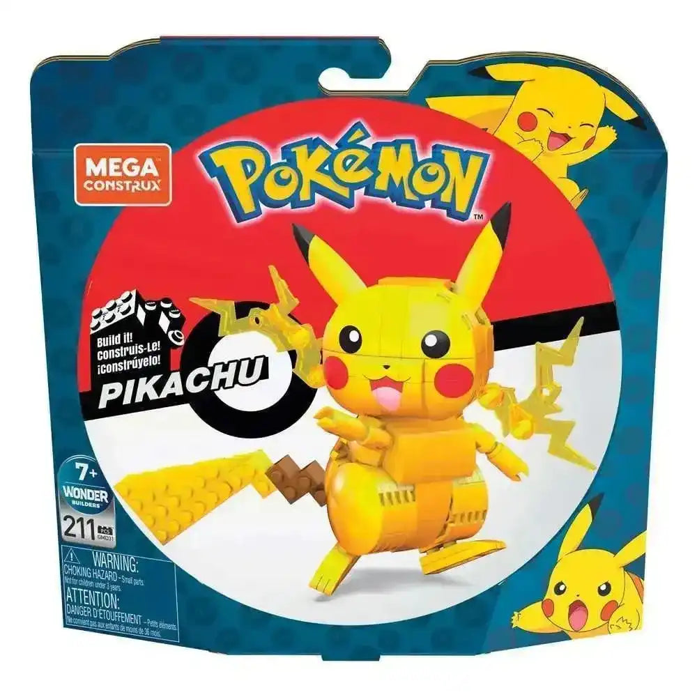 Pokémon Mega Construx Wonder Builders Bauset Pikachu 10 cm - Smalltinytoystore