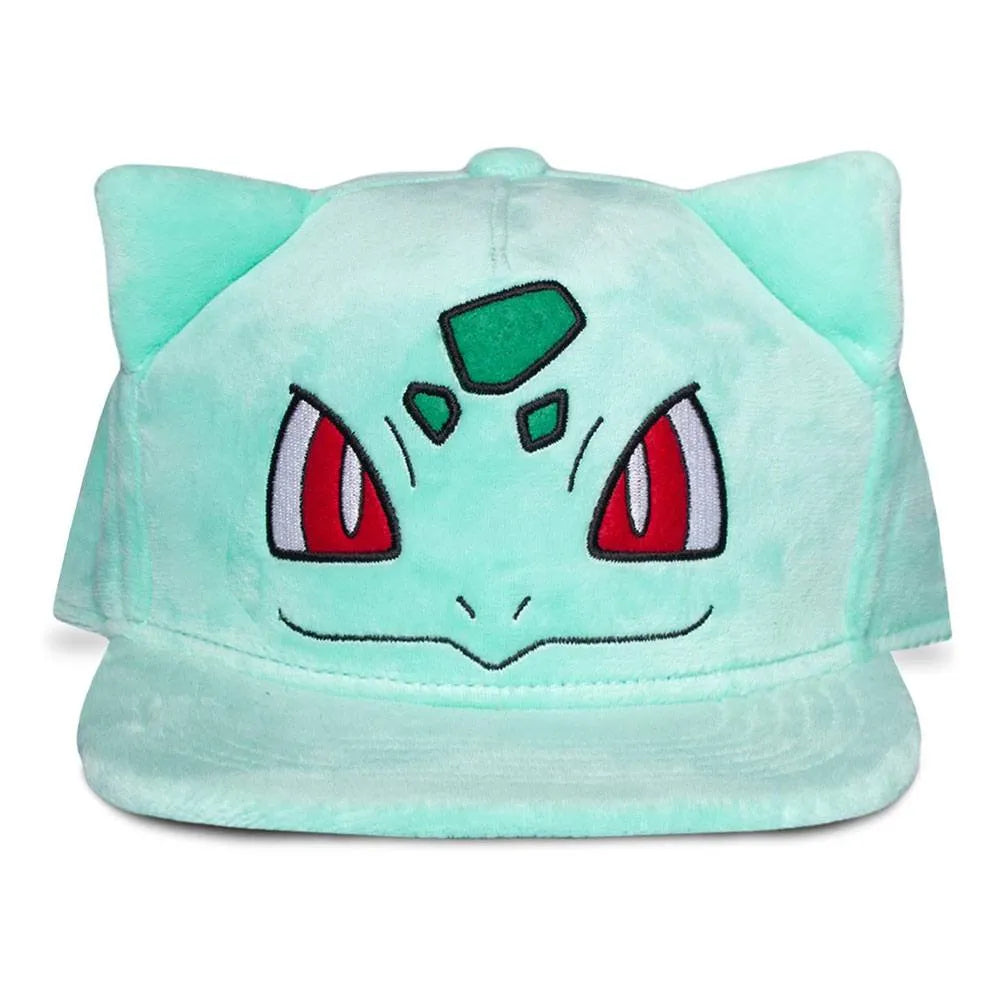 Pokémon Plüsch Snapback Cap Bulbasaur - Smalltinytoystore
