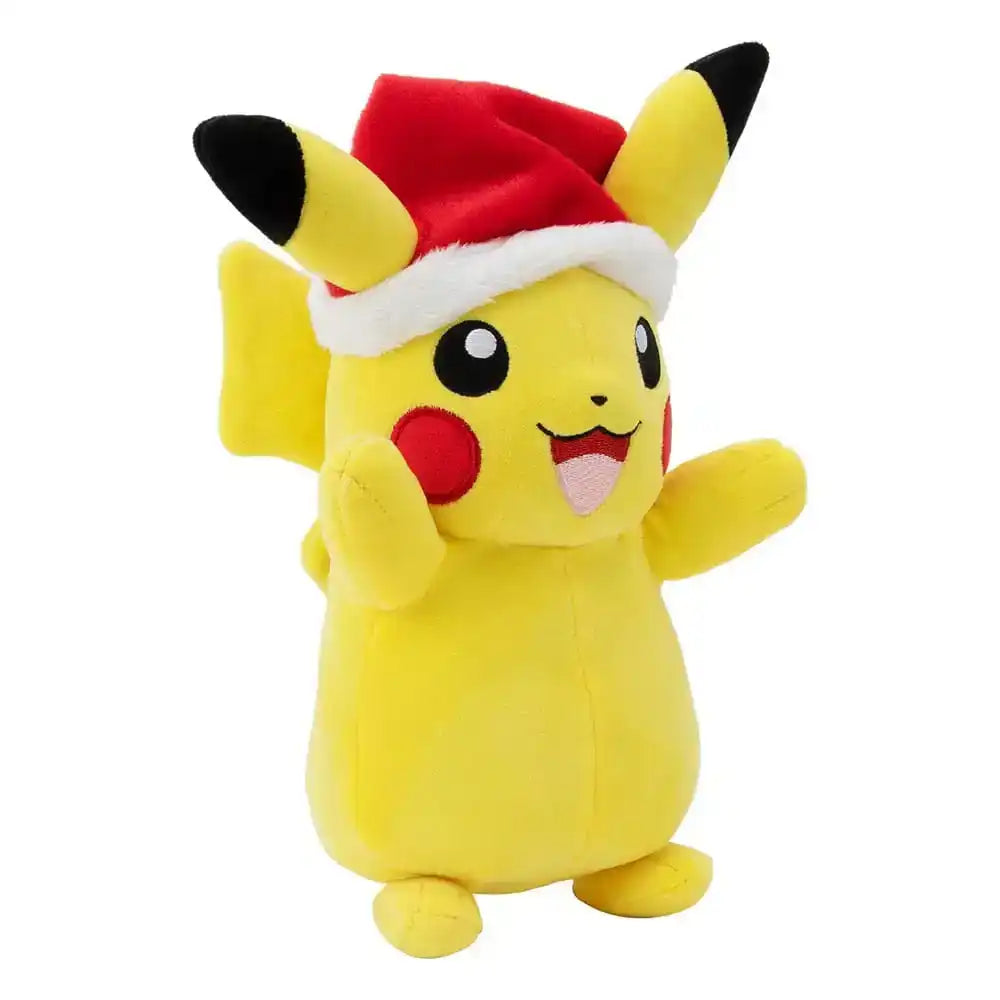 Pokémon Plüschfigur Winter Pikachu mit Weihnachtsmütze 20 cm - Smalltinytoystore
