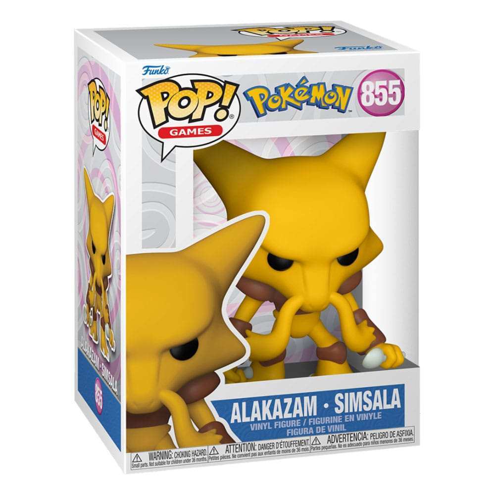 Pokemon POP! Games Vinyl Figur Alakazam (EMEA) 9 cm - Smalltinytoystore