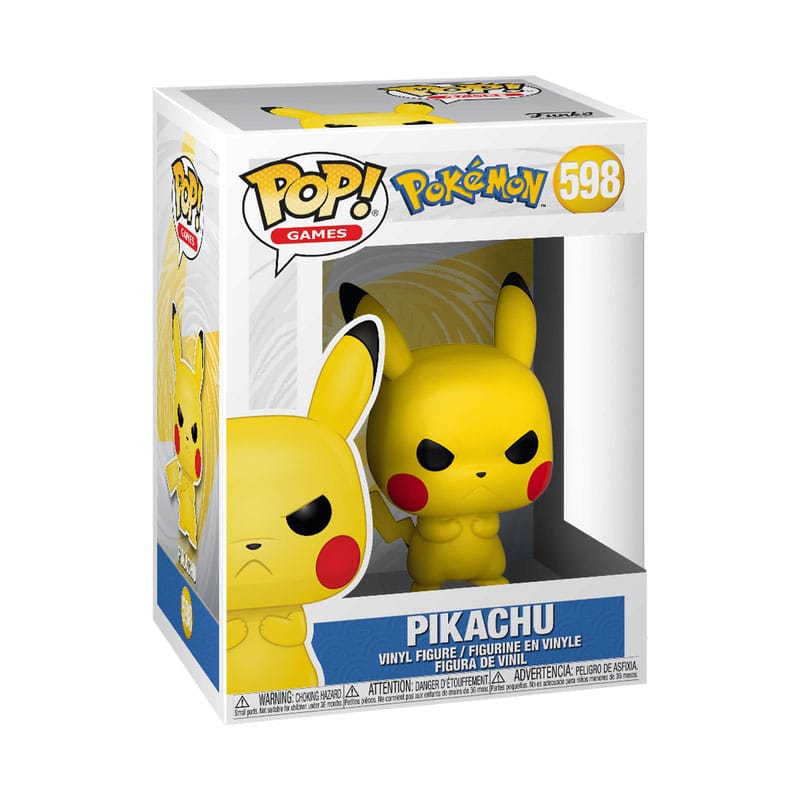 Pokémon POP! Games Vinyl Figur Grumpy Pikachu 9 cm - Smalltinytoystore