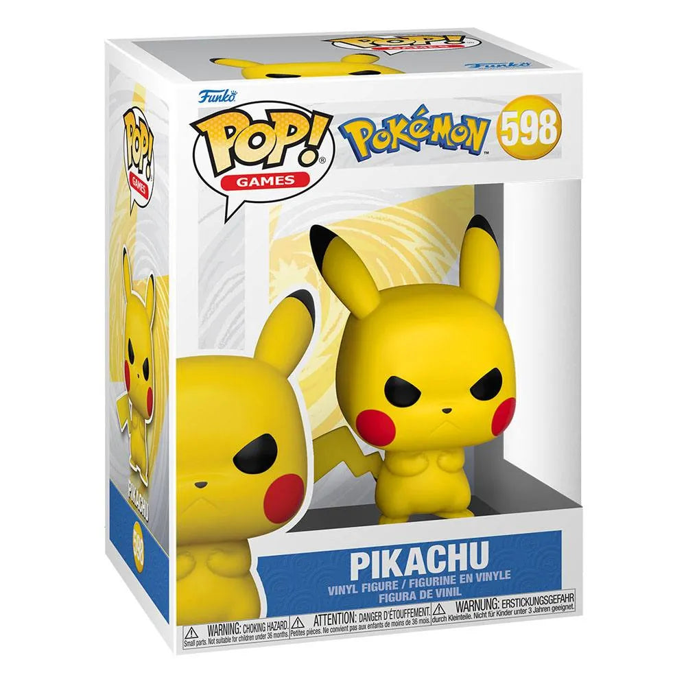 Pokemon POP! Games Vinyl Figur Grumpy Pikachu (EMEA) 9 cm - Smalltinytoystore