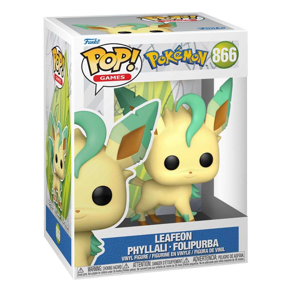 Pokemon POP! Games Vinyl Figur Leafeon (EMEA) 9 cm - Smalltinytoystore