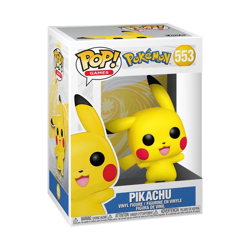 Pokémon POP! Games Vinyl Figur Pikachu Waving 9 cm - Smalltinytoystore
