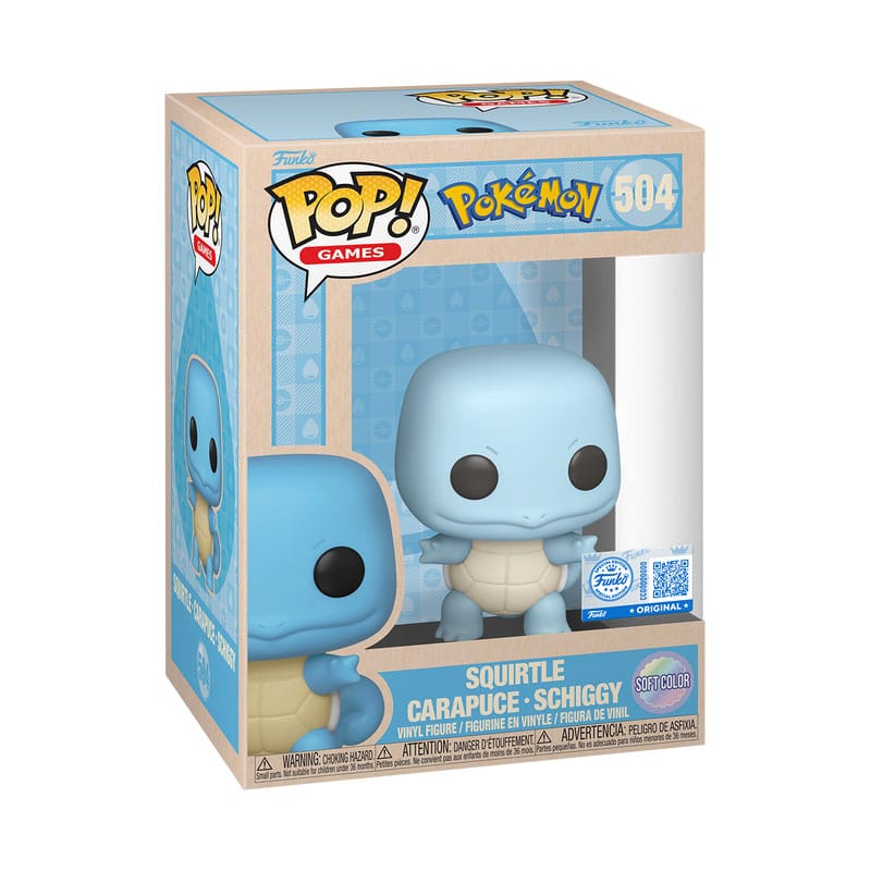 Pokemon POP! Games Vinyl Figur Squirtle (SftClr) 9 cm - Smalltinytoystore