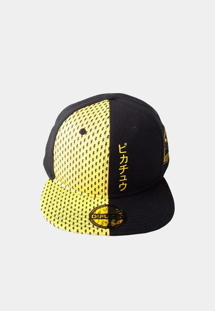 Pokemon Snapback Cap Block Pikachu - Smalltinytoystore