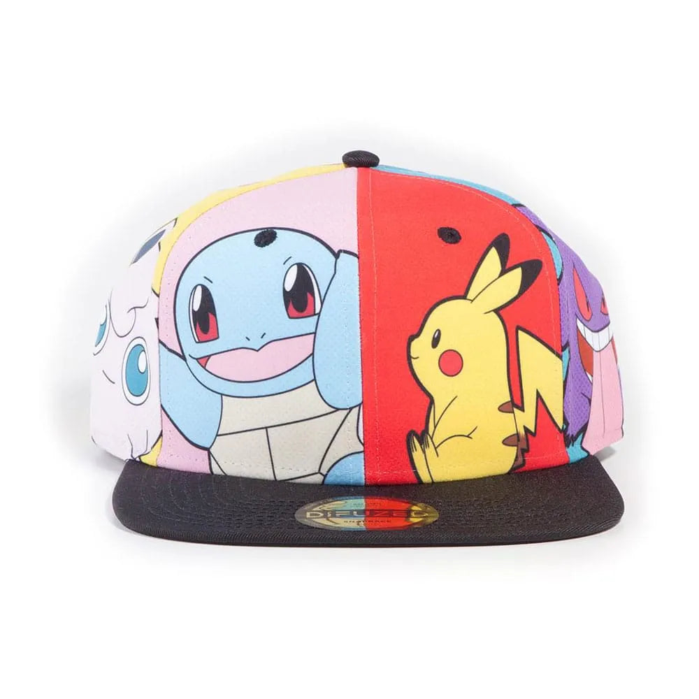 Pokemon Snapback Cap Multi Pop Art - Smalltinytoystore